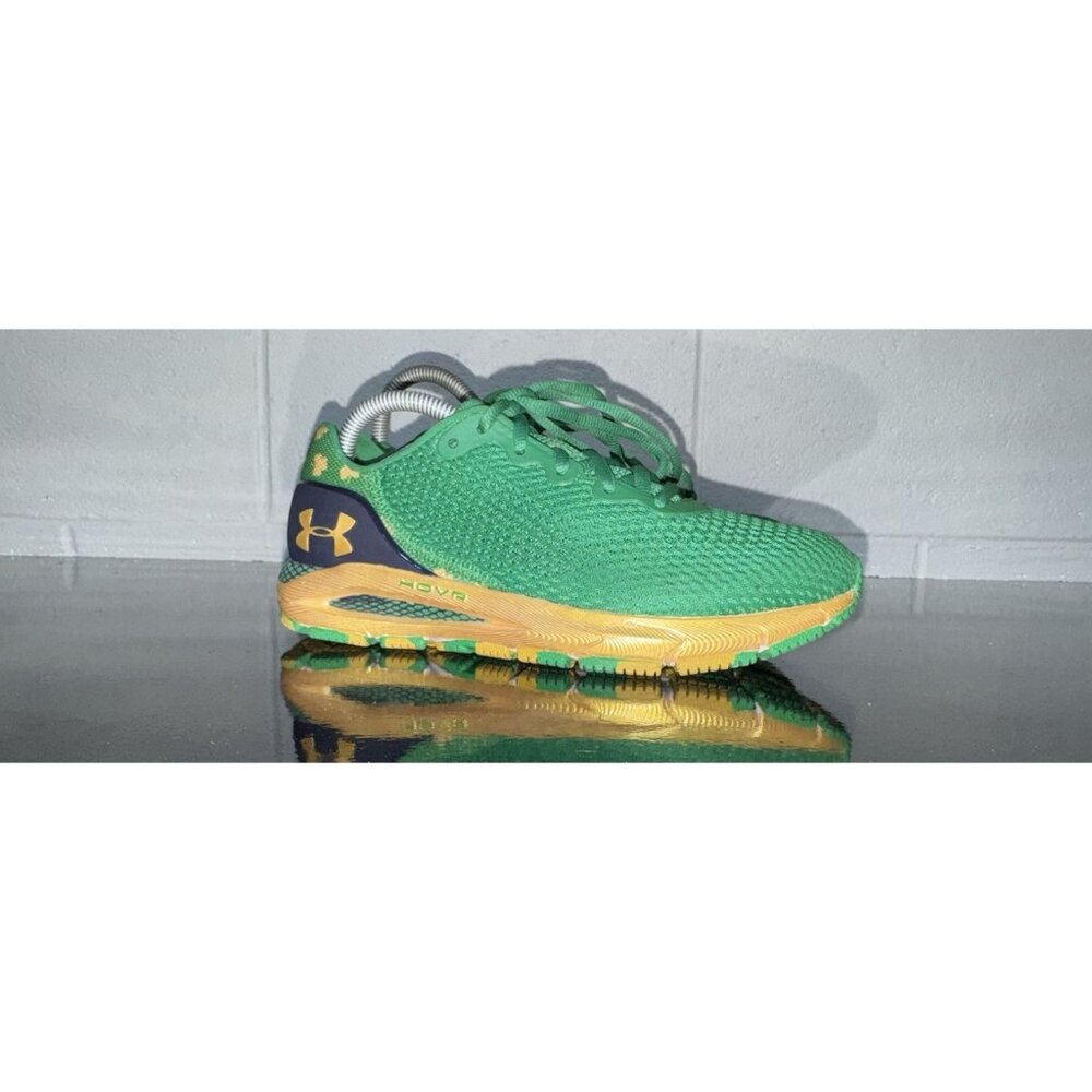 Under Armour HOVR Sonic 4 Notre Dame Womens Athletic Running Shoes Size 7 Green